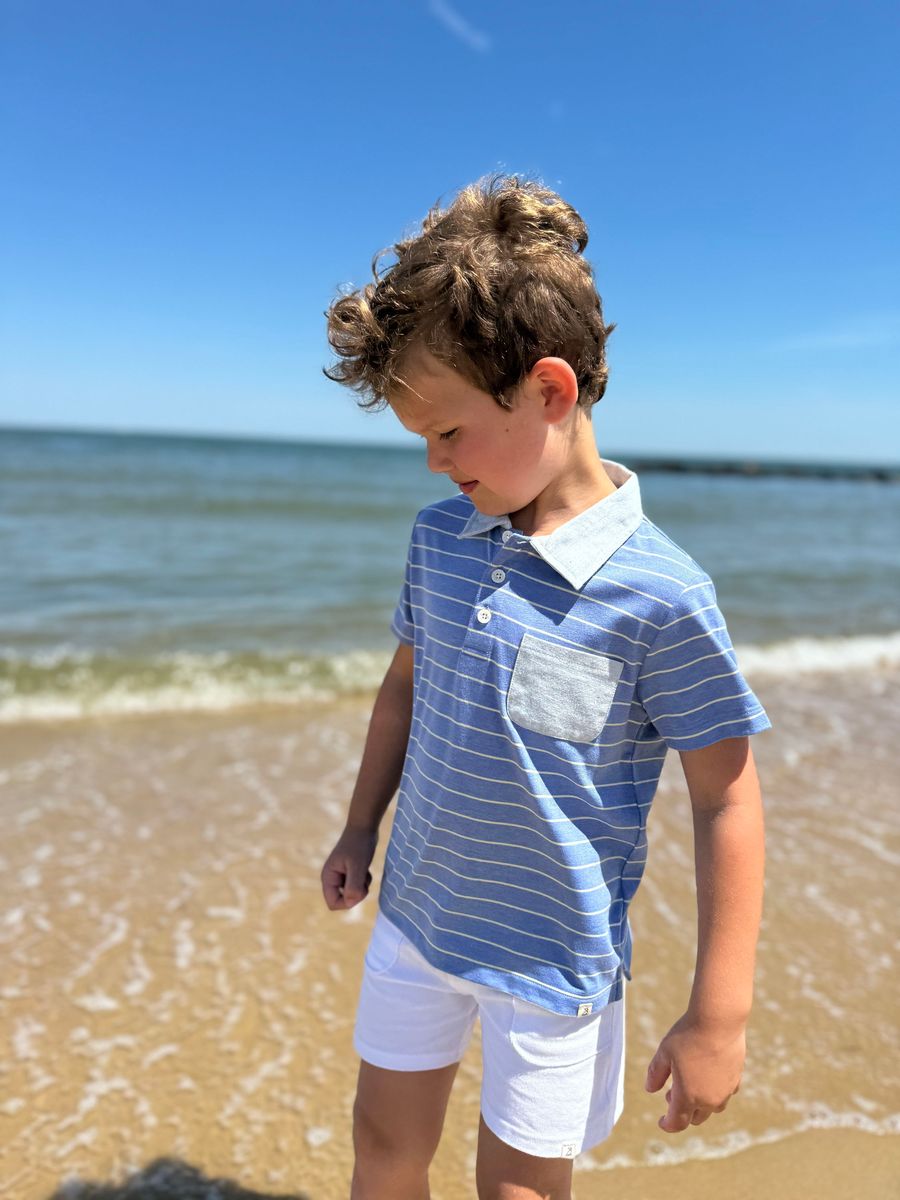 Boys Shipping Polo Red Pique by Me & Henry