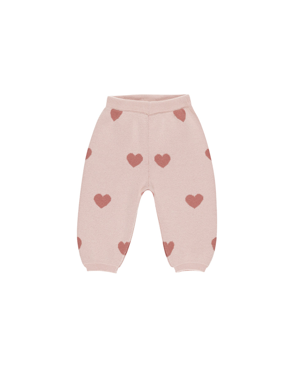 Quincy Mae Heart Knit Pants || Bubblegum – Lively Kids
