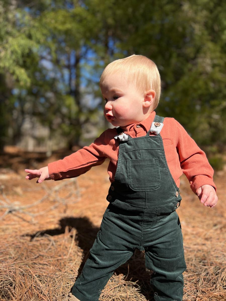 Me Henry Jellico Baby Corduroy Overalls in Green – Lively Kids