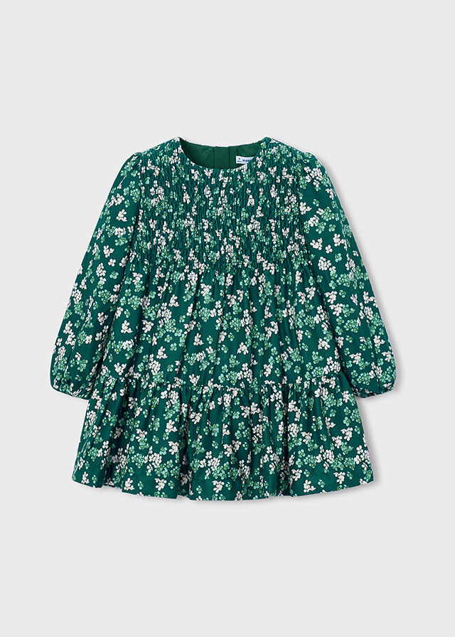 Mayoral-Girls Green Floral Dress
