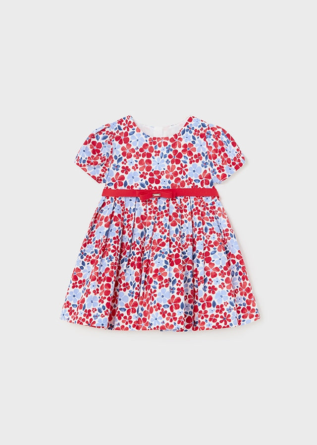Mayoral Celebration Dress in Red/Blue Floral Lively Kids Mayoral Celebration Dress in Red/Blue Floral Lively Kids