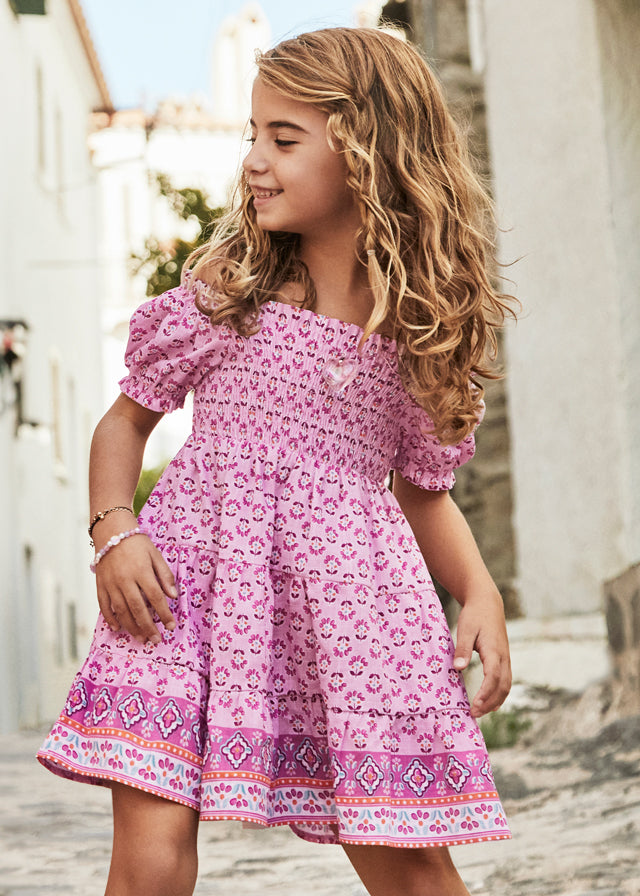 Girls Smocked Top Swing Dress in Orchid, Perfect for Every Occasion – Lively Kids