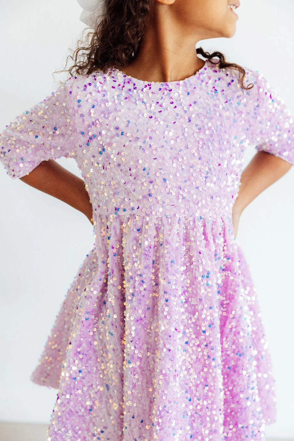 Lilac Velvet Sequin Dress Lilac Velvet Sequin Dress