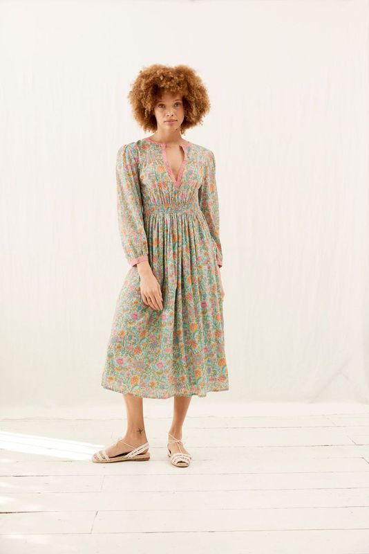 Louise Misha Diane Dress in Water Riverside Flowers Louise Misha Diane Dress in Water Riverside Flowers