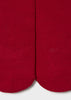 Mayoral baby tights in solid dark red knit fabric with ribbed cuffs