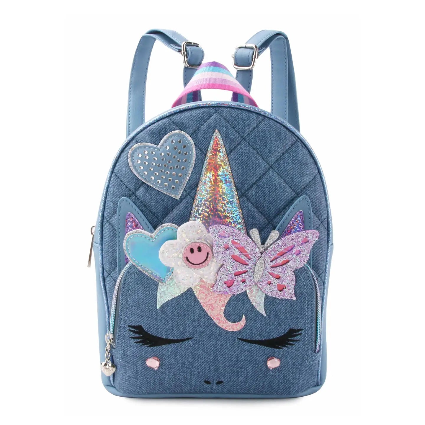 Miss Gwen Unicorn Quilted Denim-Printed Mini Backpack – Lively Kids