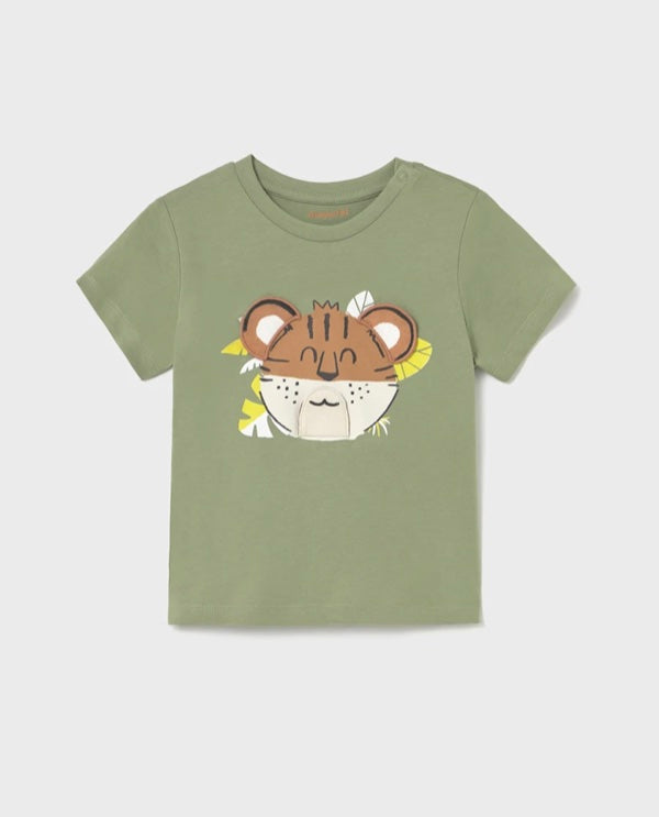Mayoral Baby Flap Tiger Green Short Sleeve Tee – Lively Kids
