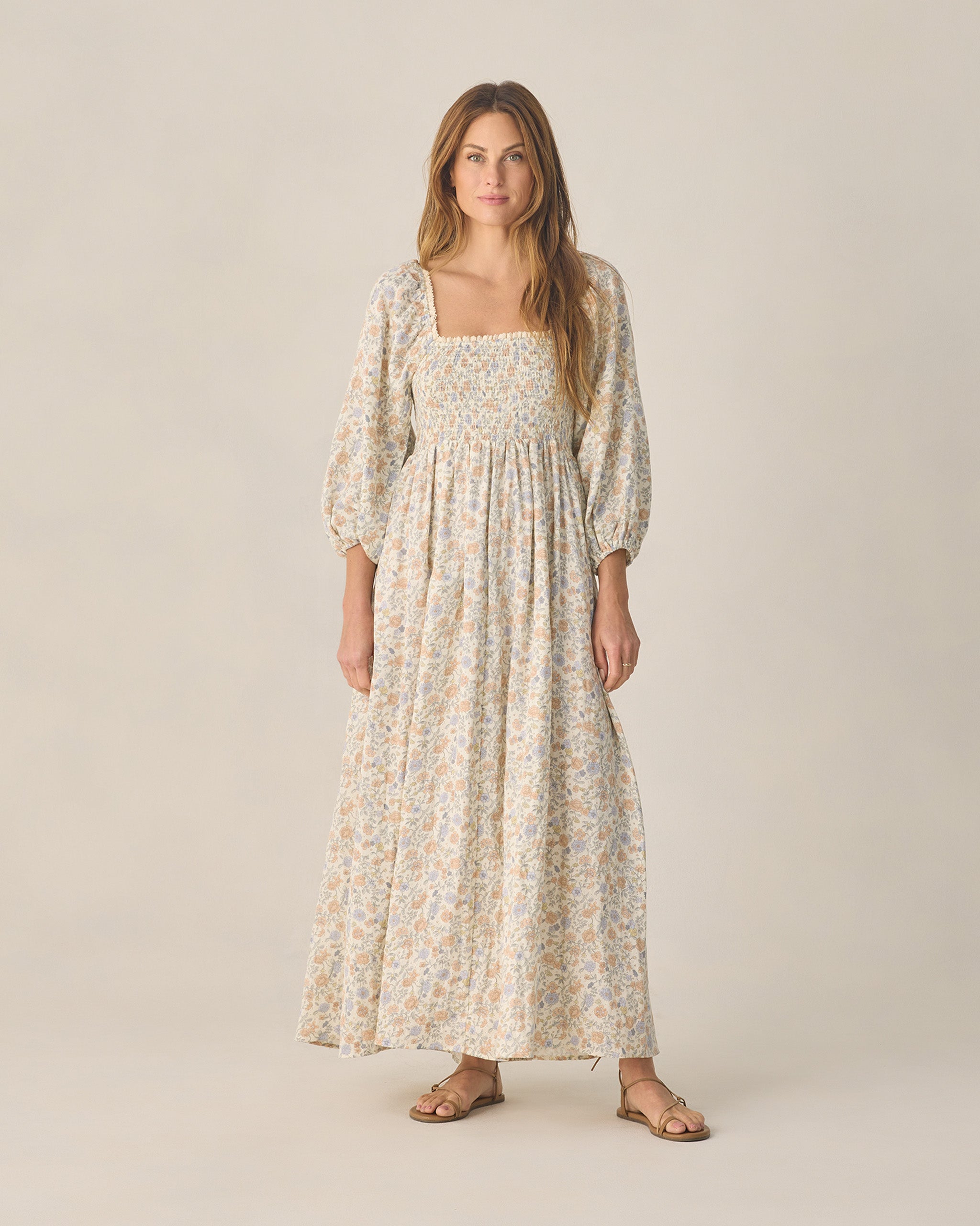 rylee and cru tiered maxi dress Women's Della Bloom M bohemian movement that captures Paint Color:Bisque 1 Yard Silver on D7539CBlack
