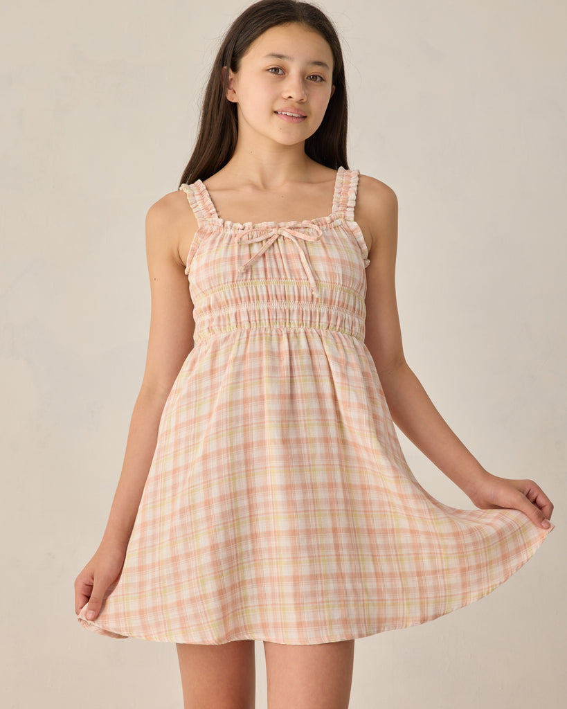 Jane Mini Dress in Summer Plaid
