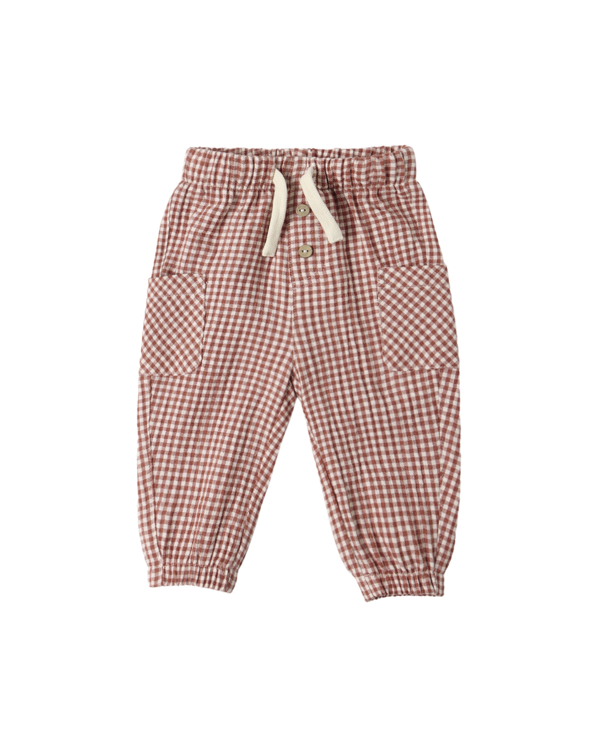 Quincy Mae Luca Pant || Red Gingham – Lively Kids