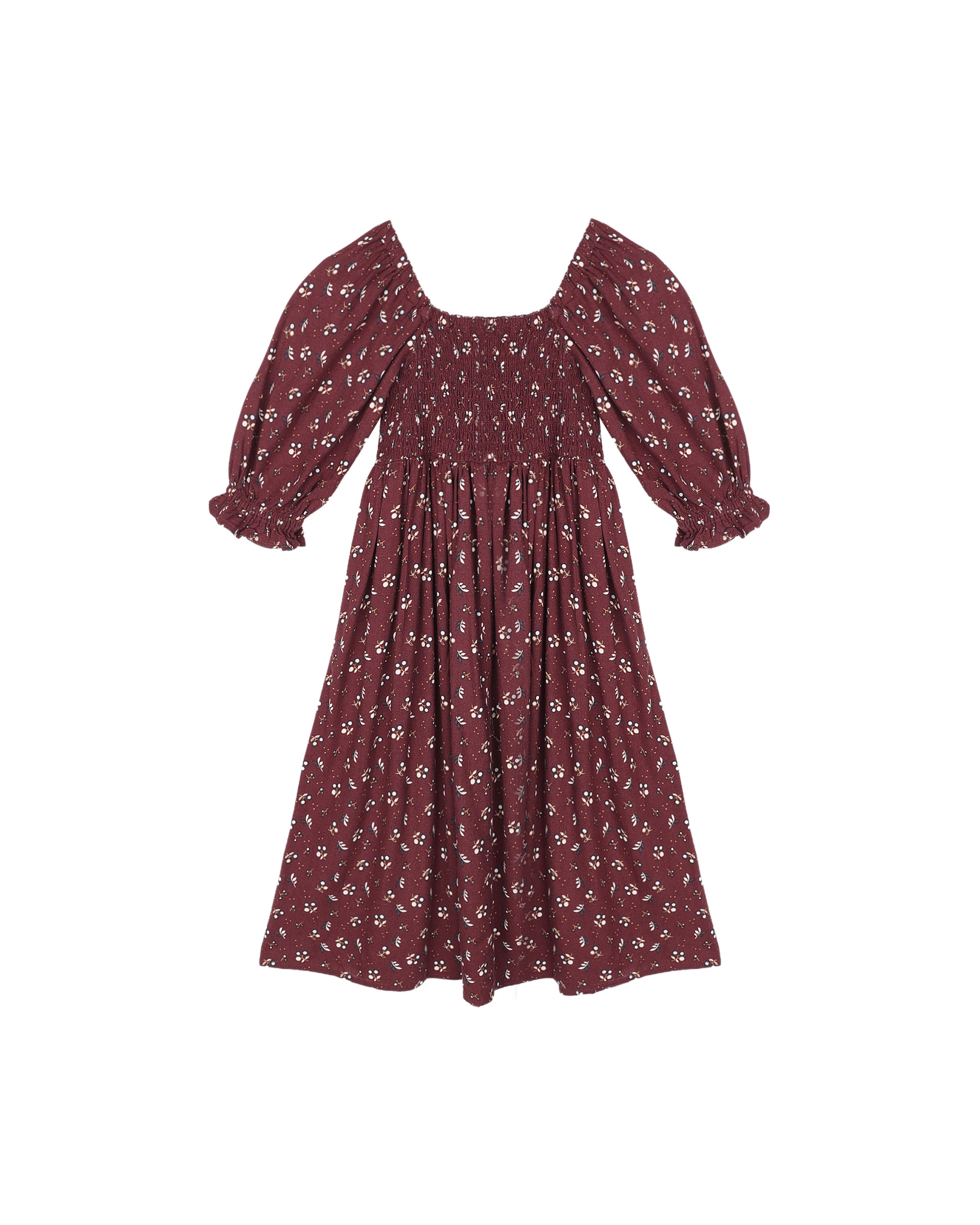 rylee and cru burgundy dress India Dress | Burgundy Plaid