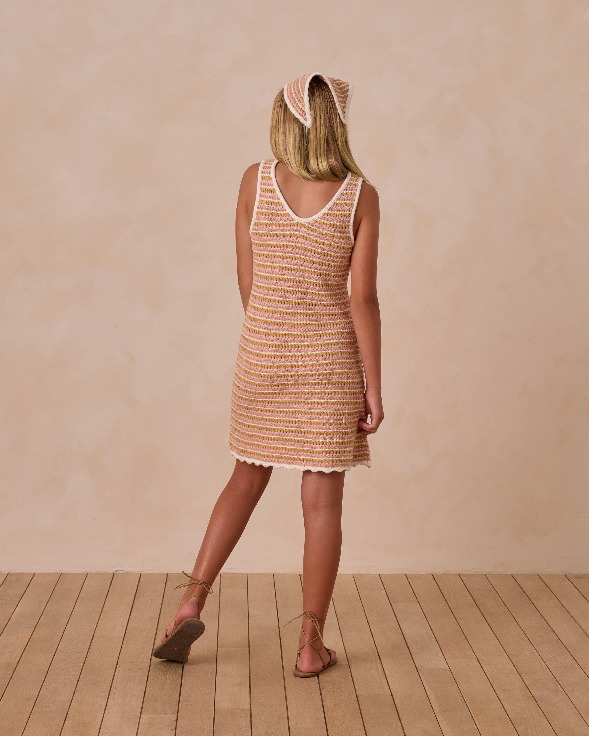 rylee and cru crochet dress Teen Crochet Tank Mini Dress Natural, 12Y at Rylee + Cru