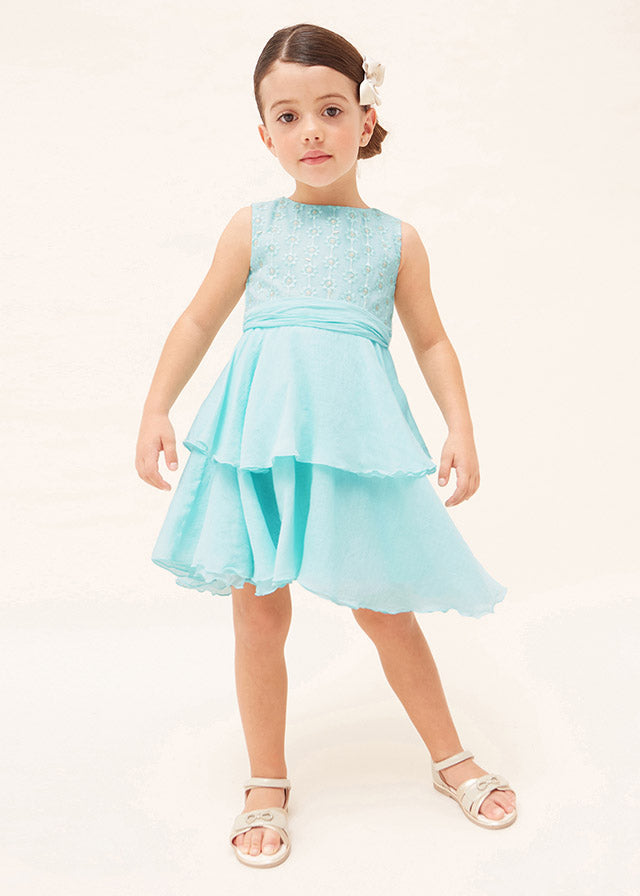 Embroidered Fancy Tiered Dress – Lively Kids